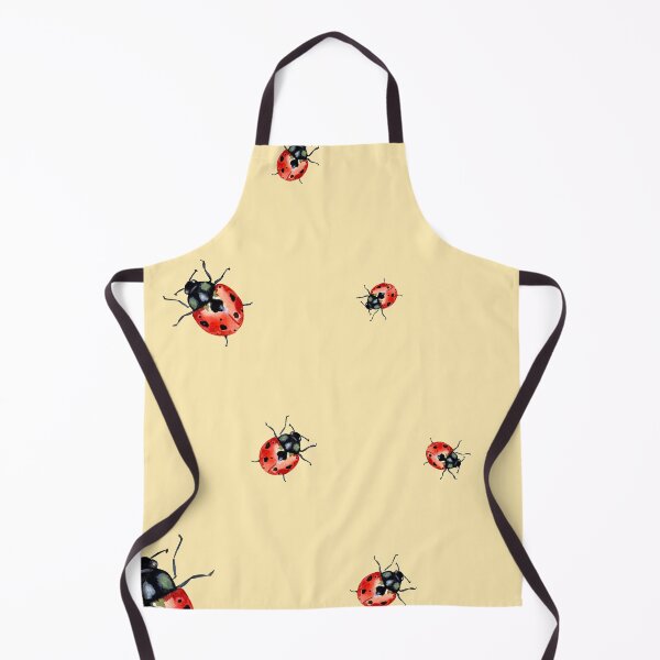 Item preview, Ladybug red nature pattern a watercolor sketch yellow designed and sold by Yana Mustafina | Boho Soulful Designs.