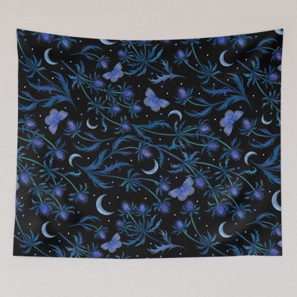 Item preview, Blue Thistle Pattern designed and sold by episodicDrawing.