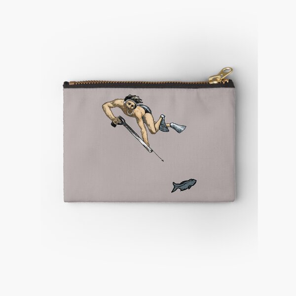 Item preview, Vintage Spearfishing Freediving Diver with a Speargun and a Fish URM designed and sold by urmaddad.