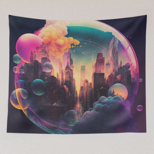 Item preview, Bubble and city 1 designed and sold by Daramacus.