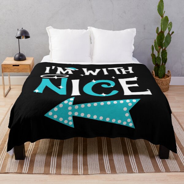 Item preview, I'm with Nice Funny Couples Christmas Matching T-shirt designed and sold by KsuAnn.