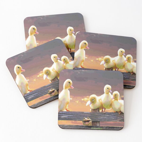 Item preview, Ducks + Frog on Fence designed and sold by kristalcurt.