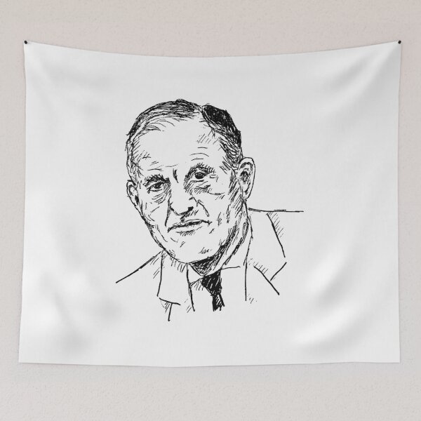 Item preview, 36 Years in the Insurance Game / Pen Drawing by Josh Valentine designed and sold by YeahWellDesigns.