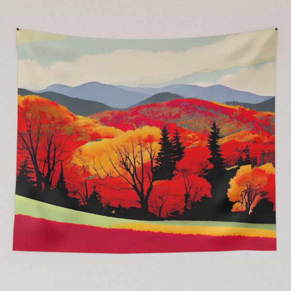 Item preview, Valley View: Silkscreen Landscape designed and sold by Studio Axis.