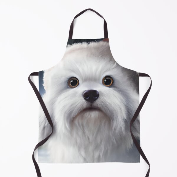 Item preview, Christmas Bolognese Dog Wearing A Santa Hat designed and sold by ZenEverAI.