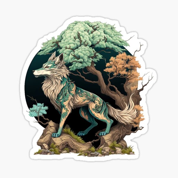 mythological loup Sticker