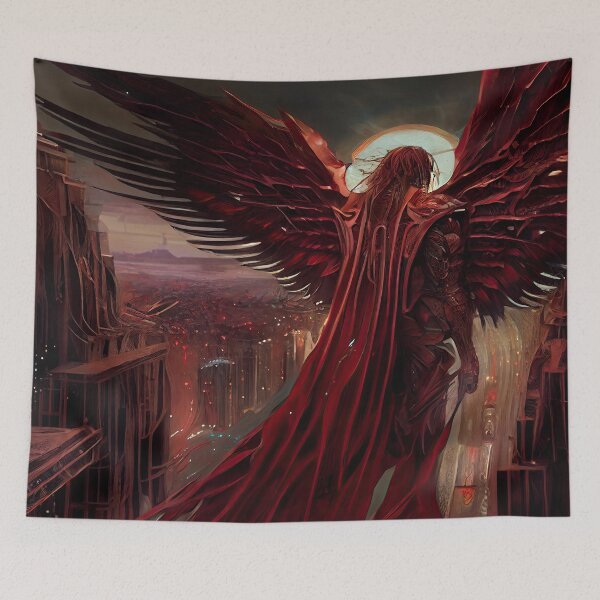 Item preview, Azazel Illustration designed and sold by OccultDreams.