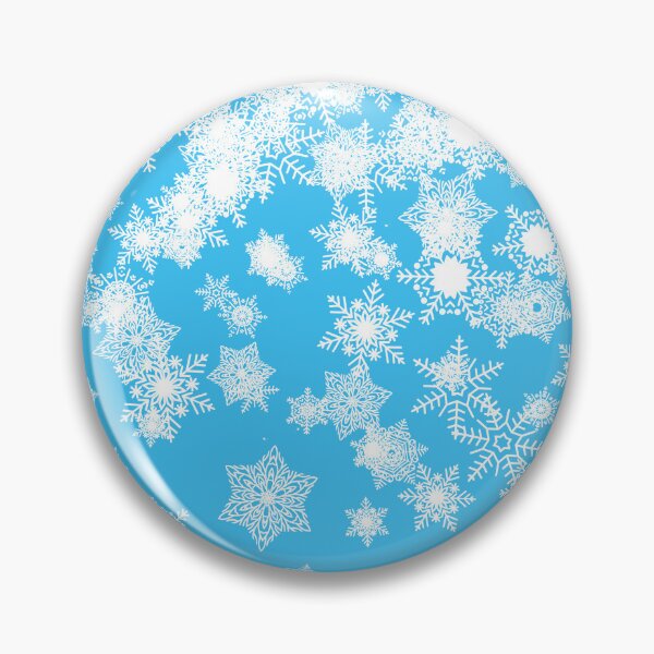 Artikelvorschau, Blizzard - Schneeflocken auf einem eisblauen Hintergrund entworfen und verkauft von illustratious.