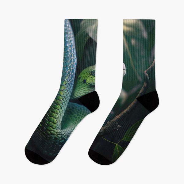 Item preview, Green mamba in a forest designed and sold by RK - Shop.