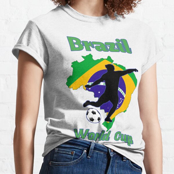 Brazil T-shirt Soccer World Cup Brazilian Colors T-shirt #brazil