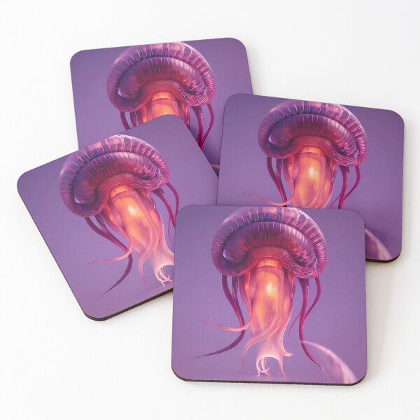 Item preview, 3D art of purple jellyfish designed and sold by OrphicStudio.