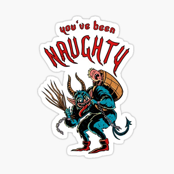 You've Been Naughty - Gruss von Krampus Sticker