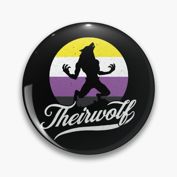 Item preview, Theirwolf Non Binary Pride Nonbinary NB Enby Flag designed and sold by Queer Pride Shop.