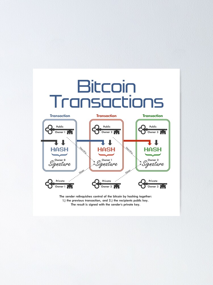 Alternate view of Bitcoin Transactions Poster
