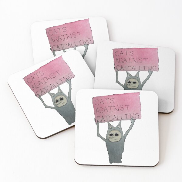 Item preview, Cats against catcalling designed and sold by Bingus & Bort.