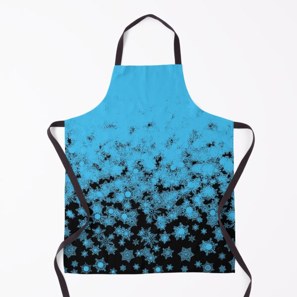 Item preview, Blizzard - Icy blue snowflakes on a black background designed and sold by illustratious.
