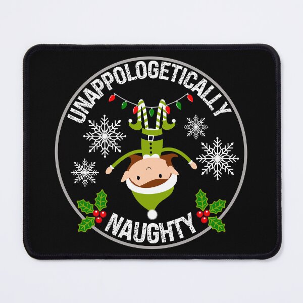 Item preview, Unapologetically naughty - silly Christmas elf designed and sold by EvergreenWhimsy.