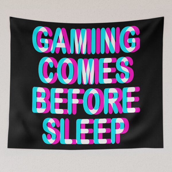 Item preview, GAMER - GAMING COMES BEFORE SLEEP - TRIPPY 3D GAMING designed and sold by ShirtWreck.