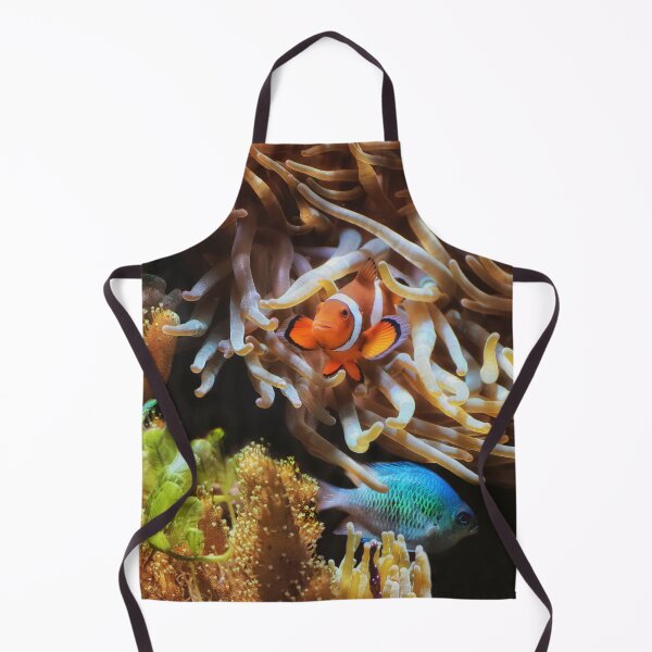 Item preview, Clownfish coming out of seaweed marine life  designed and sold by TheArtistOf2022.