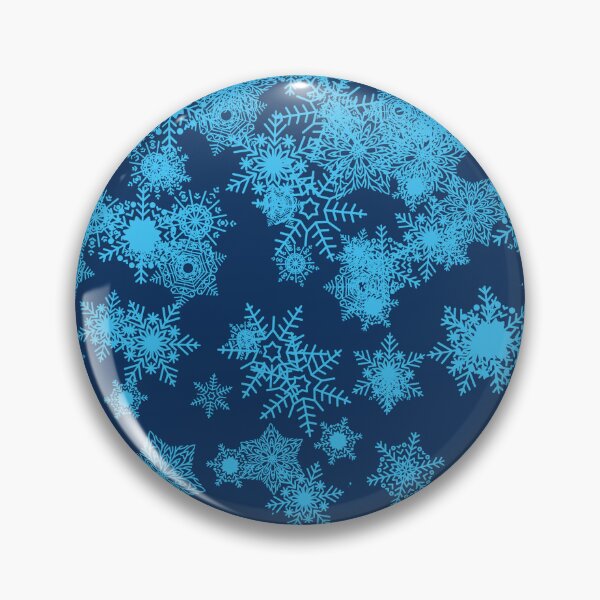 Item preview, Blizzard - Icy blue snowflakes on a blue background designed and sold by illustratious.