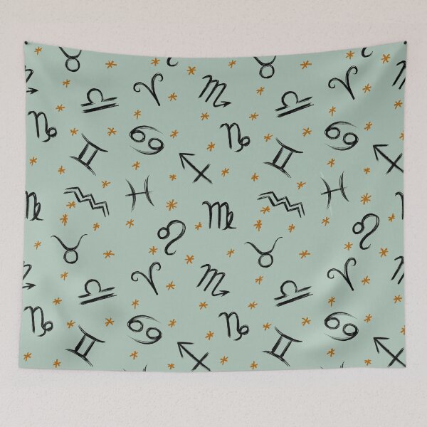 Item preview, Zodiac signs seamless pattern design designed and sold by EvgeniiaSim.