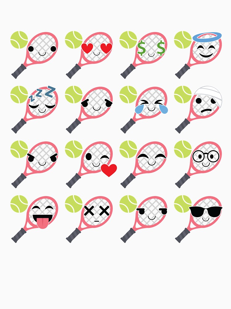 "Tennis Emoji " Tshirt by HippoEmo Redbubble
