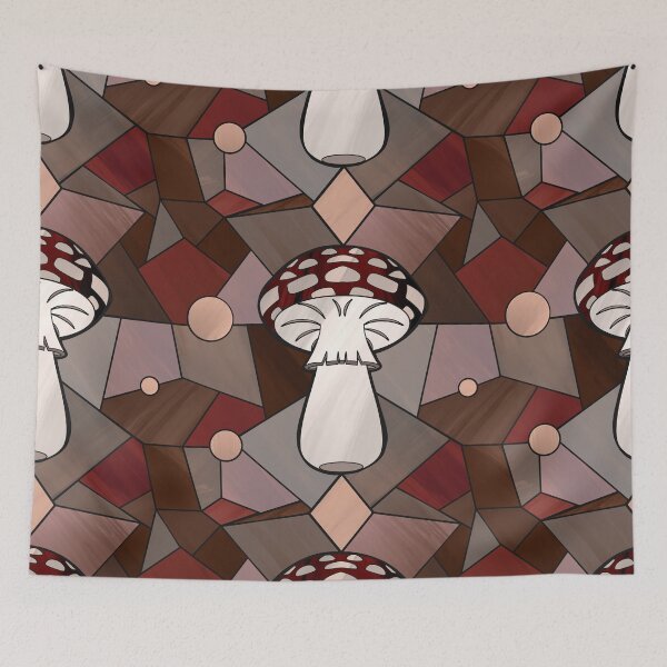 Item preview, Stained Glass - Fly Agaric Mushroom designed and sold by IllusiveRose.