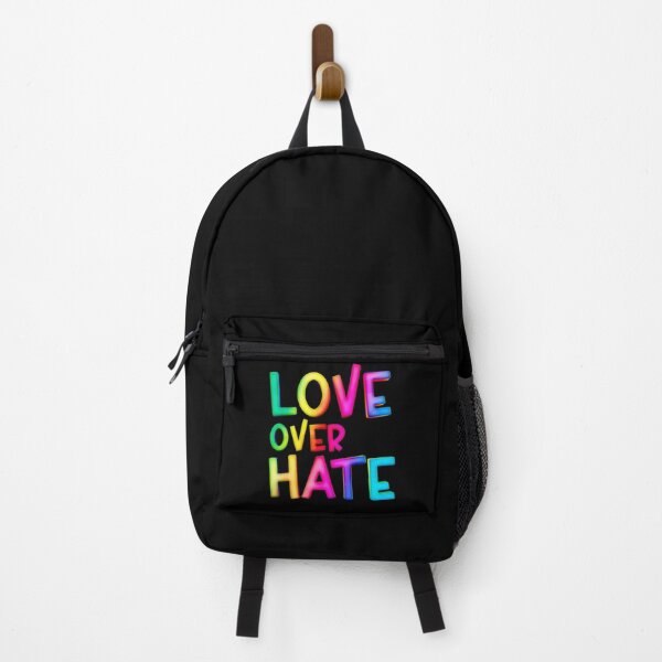 Item preview, Love Over Hate Rainbow Gradient Sans Serif Typography Inspirational Quote designed and sold by Cawaiico.