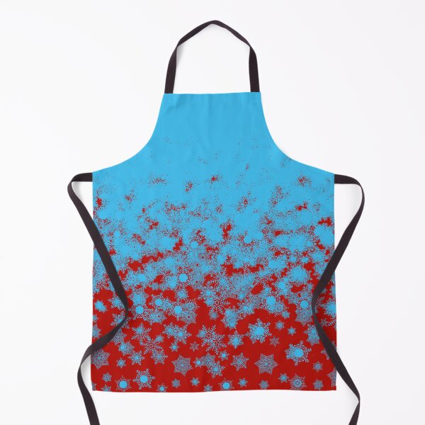 Item preview, Blizzard - Icy blue snowflakes on a red background designed and sold by illustratious.