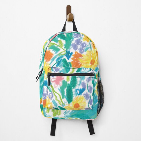 Item preview, Turquoise and yellow expressive flowers designed and sold by TiffanyMackay.