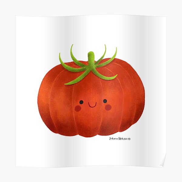 "Heirloom Tomato" Poster for Sale by julianamotzko Redbubble