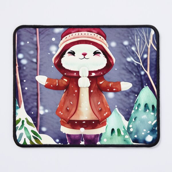 Item preview, Kawaii chibi bunny in the magic forrest designed and sold by i-cottagedesign.