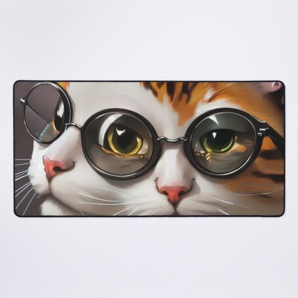 Cats Morphing Wild Cats Desk Mat