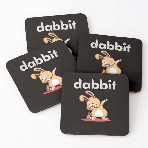 Item preview, Funny Dabbing Dabbit Dab Rabbit Bunny Hare Animal Dancer designed and sold by MagicSD Designs.