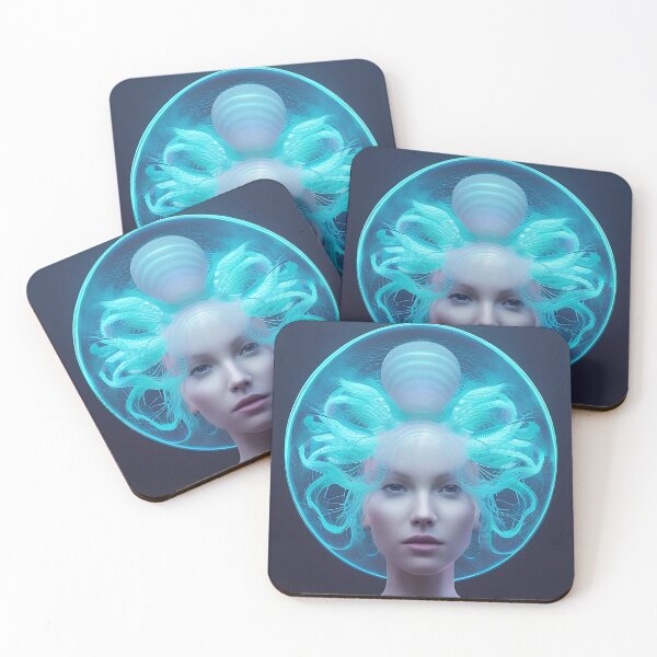 Item preview, Portrait of a Jellyfish Goddess designed and sold by OrphicStudio.