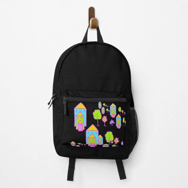 Item preview, Cartoon colorful houses and trees designed and sold by stavina.