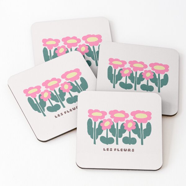 Item preview, Pink Flowers Illustration Les Fleurs designed and sold by ahzarts.