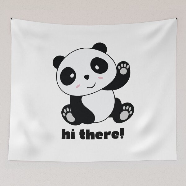 Item preview, Hi There with Panda designed and sold by qawistz.