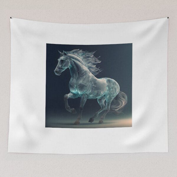 Item preview, Majestic White Horse designed and sold by Indra Art.