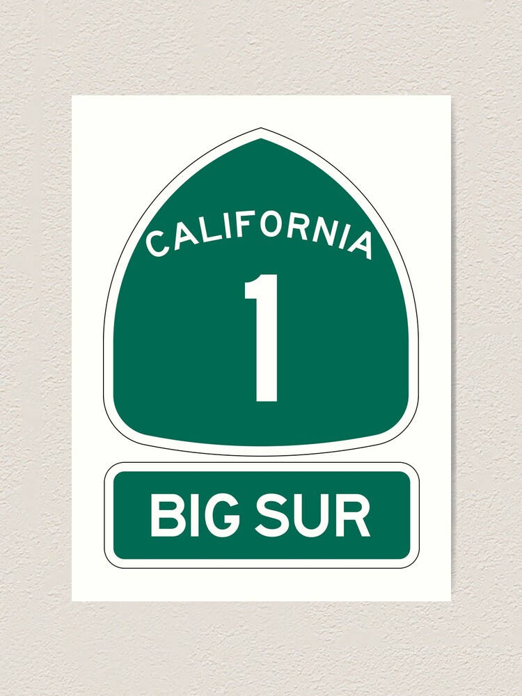 Big Sur California 1 Hwy Sticker Decal **FREE SHIPPING IN U.S.*