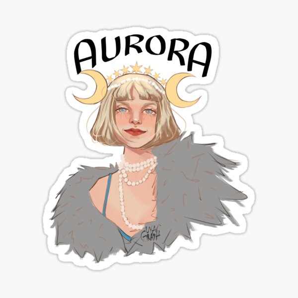 Aurora Aksnes Scarborough Fair Album Cover Sticker