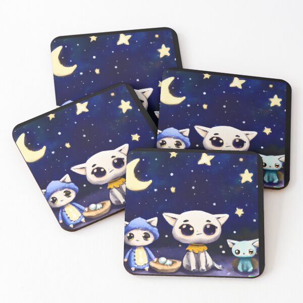 Item preview, Cats with a starry sky designed and sold by Jho251981.