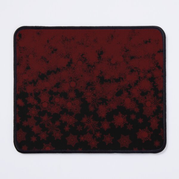 Item preview, Blizzard - Maroon snowflakes on a black background designed and sold by illustratious.