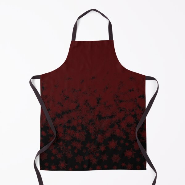 Item preview, Blizzard - Maroon snowflakes on a black background designed and sold by illustratious.