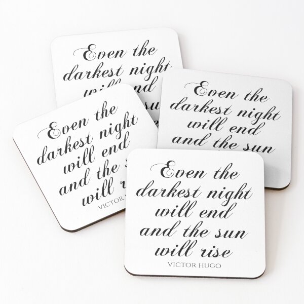 Item preview, Victor Hugo - Even The Darkest Night Will End And The Sun Will Rise designed and sold by PhiloJourney.