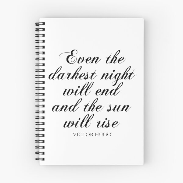 Item preview, Victor Hugo - Even The Darkest Night Will End And The Sun Will Rise designed and sold by PhiloJourney.