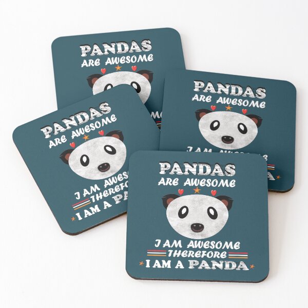 Item preview, Pandas Are Awesome I'm Awesome Therefore I am a Panda Design designed and sold by ELBERSAID.