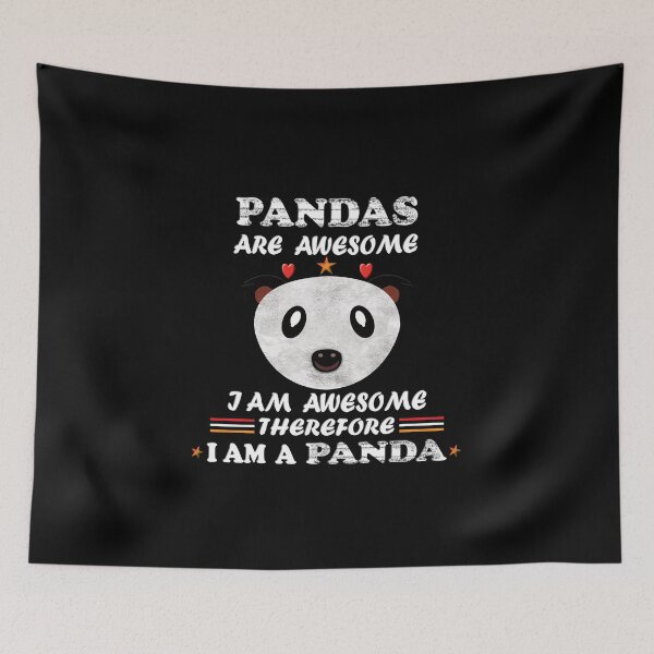 Item preview, Pandas Are Awesome I'm Awesome Therefore I am a Panda Design designed and sold by ELBERSAID.