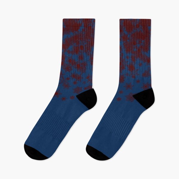 Item preview, Blizzard - Maroon snowflakes on a blue background designed and sold by illustratious.