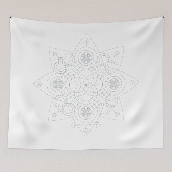 Item preview, QuadFleural Deux Nuit designed and sold by godgeeki.